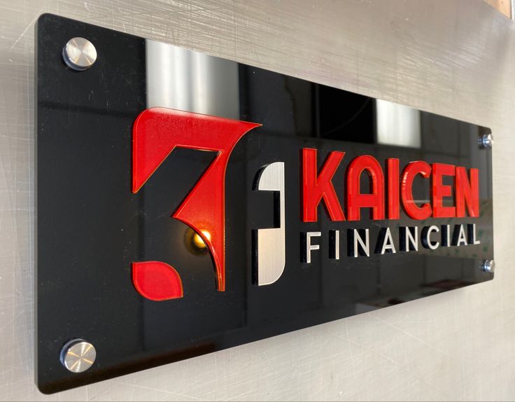 Acrylic Backlit Office Sign